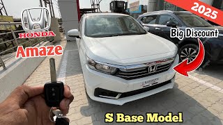 Updated ❤️ New Honda Amaze S Base Model 2025👌 Amaze S Model Price amp Features  KaR HUB [upl. by Shimkus931]