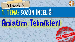 9 Edebiyat  Anlatım Teknikleri [upl. by Bor731]