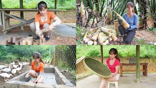 90 DAY BUILD OFF GRID FARM DIY Crafting Everyday Items Harvesting Bamboo Shoot FULL VIDEO [upl. by Noakes]