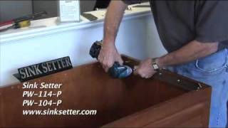 Sink Setter  Installation Video EZ Way to Undermount Sinks [upl. by Navillus]