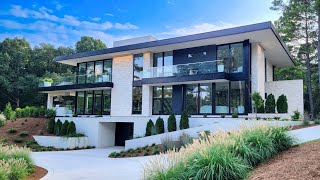 Tour a Ultra Modern 5500000 Luxury Home in Raleigh North Carolina Glenhill Community  New Build [upl. by Ramah]