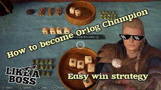 Assassins Creed Valhalla  How to Win at Orlog Quick and Easy Strategy [upl. by Mw330]