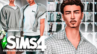 MEGA PACK DE ROUPAS MASCULINAS 2024 🤍​  NOVO CC PARA THE SIMS 4 [upl. by Darryl]