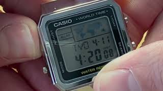 Casio World Timer A500WEA 1EF Short review [upl. by Yruok532]