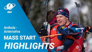 World Cup 2324 AntholzAnterselva Men Mass Start Highlights [upl. by Brad527]