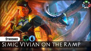 🔵🟢 Simic Vivian Ramp  Streets of New Capenna MTG STANDARD Gameplay [upl. by Elohc298]