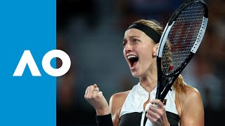 Petra Kvitova v Ashleigh Barty match highlights QF  Australian Open 2019 [upl. by Nosyrb]