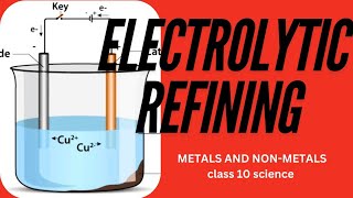 Electrolytic Refining metalsandnonmetalsclass10 class10science [upl. by Terhune820]