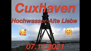 Cuxhaven💙07112021‼️Hochwasser⁉️Speziell🤔Aufnahmen🤦‍♂️ [upl. by Shelby]