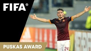 Alessandro Florenzi goal  FIFA Puskas Award 2015 Nominee [upl. by Rednasxela687]