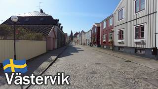 Beautiful old costal town walking tour of Västervik in Sweden [upl. by Balcke]