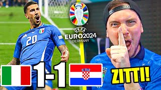 CROAZIA vs ITALIA 11 MIRACOLO AL 98  EURO 2024 REAZIONE del WEB ai MEME [upl. by Kyrstin]