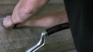 Stair Carpet Stretching Carpet Repair [upl. by Eeneg]