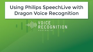 Philips Speechlive and Dragon Voice Recognition [upl. by Shedd]