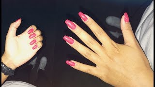 ROUTINE ONGLES LONGS  SOINS VERNIS [upl. by Nolie]