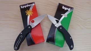 Spyderco UKPK vs Byrd Tern [upl. by Hauger]