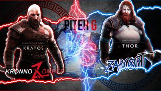 KRATOS VS THOR RAP  Kronno Zomber Zarcort amp Piter G  God of War Ragnarok Rap [upl. by Colon99]