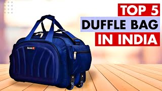 Top 5 Best Duffle Bag In India 2024  2 Wheel Duffle Travelling Bag  Duffle Bags  Prices  Review [upl. by Annaig]