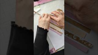 Use your paper scraps to make a simple card panel cardmakingtechnique [upl. by Avlem]