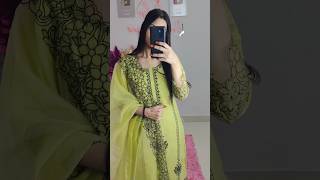 new Trending🔥beautiful designer suitPakistani suit hand worklong kurti viral shorts new reels [upl. by Auqinat]