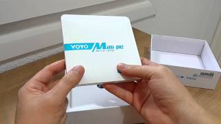 Voyo Mini PC unboxing the Win 81 Atom Z3735F 2GB mini PC English [upl. by Tavis884]