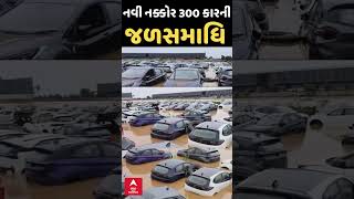 AndhraPradesh Car In water વિજયવાડામાં શોરૂમ અને સર્વિસ સેન્ટરમાં નવી ગાડીઓની જળસમાધિ [upl. by Anuaek]