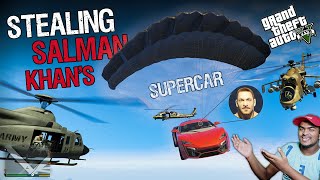 Stealing Salman Khans Super Car in GTA VSalman Khan Mod  GTA V Gameplay [upl. by Patrizio]