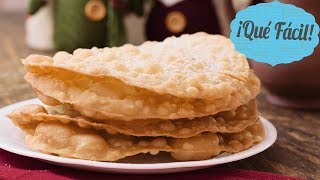 Buñuelos de Rodilla súper fáciles y deliciosos  Hojuelas  ¡Qué Fácil [upl. by Eserrehs]