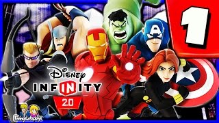 Disney Infinity 20 Walkthrough Part 1 Cold Opening The Avengers Playset [upl. by Odrahcir]