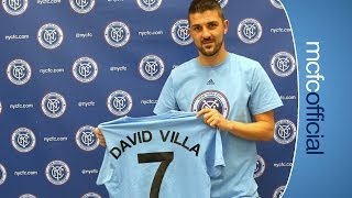 VILLA SIGNS FOR NYCFC  Exclusive interview as David Villa signs for New York City Football Club [upl. by Cassandra455]