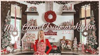 Get READY for the MOST FESTIVE KITCHEN of the SEASON with 2024 CHRISTMAS DECOR🎄 Mrs Claus Kitchen [upl. by Eiboh]