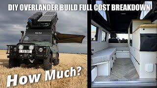 How Much Did Our DIY Defender Camper Build Cost Cost Breakdown For Building an Overlander [upl. by Lennard]