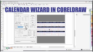 CorelDraw Calendar Wizard  Generate and Design Automatic Year Calendar In CorelDraw [upl. by Nnyladnarb]