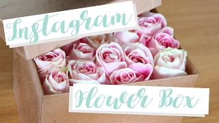 HOW TO make a flower gift box the EASY WAY [upl. by Aicnetroh191]