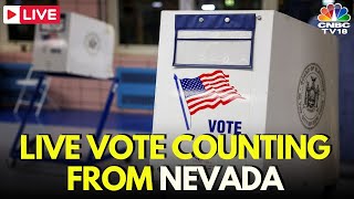 US Elections 2024 Results LIVE Vote Counting Begins In Nevada  Donald Trump vs Kamala Harris N18G [upl. by Otineb]