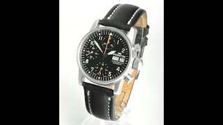 Fortis Flieger Midsize Chronograph FM13383 [upl. by Bogosian587]