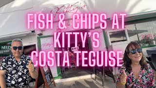 We ate fish and chips at Kittys Costa Teguise Lanzarote in September 2024 [upl. by Aham]