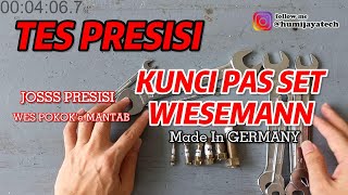 Tes Presisi Kunci Pas Set Wiesemann made in GERMANY Kualitas JOSSS [upl. by Mcclees]