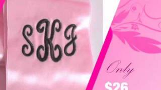 Monogrammed Bouquet Ribbon or Monogrammed Sash [upl. by Nomsed]