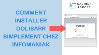 DOLIBARR chez INFOMANIAK  Comment lINSTALLER en quelques clics 2020  France [upl. by Janenna]