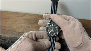 Zelos Spearfish Diver Forged Carbon  Guest  Out of Town Fancy Glove Watch Review 💅🏿 [upl. by Eibrik]