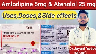 Amlodipine amp Atenolol Tablet  Amkokind at tablet uses in hindi  DrJayant YadavMBBS [upl. by Ettenig]