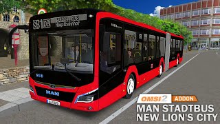 OMSI 2 New MAN Lions City  Gelenkbus 18c als Schnellbus ☆ Lets Play OMSI 2  1005 [upl. by Roice]