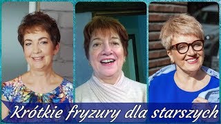 Top 20 💝 najmodniejsze fryzury dla starszych pań włosy krótkie 2019 [upl. by Bushore]