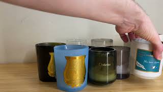 Candles Featuring Cire Trudon Frederic Malle MFK Ostens Celine Malin and Goetz and more [upl. by Ahtnahc]