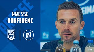 LIVE Pressekonferenz vor SSV Ulm  KSC [upl. by Edmea]