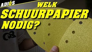 TIPS OM DE JUISTE SCHUURPAPIER TE GEBRUIKEN VOOR HOUT  Which sandpaper do I need [upl. by Ahsikcin]