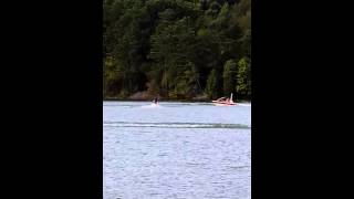 Mastercraft power turn and Chase Clark does around the world trick  360 of the boat [upl. by Darrell]