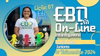 EBD  Lição 07  Juniores 1º Trimestre de 2024  A Destruição de Sodoma e Gomorra [upl. by Aicala]