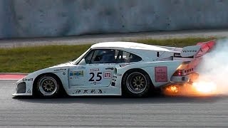 FAIL Porsche CRASH Fire Porsche 935 Kremer K3 Big Flames [upl. by Drahnreb236]